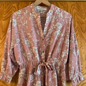 Sweet Rain Pink Floral Blouse